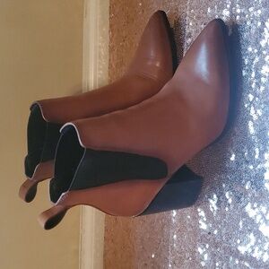 Steve Madden Knoxi Cognac Ankle Boots